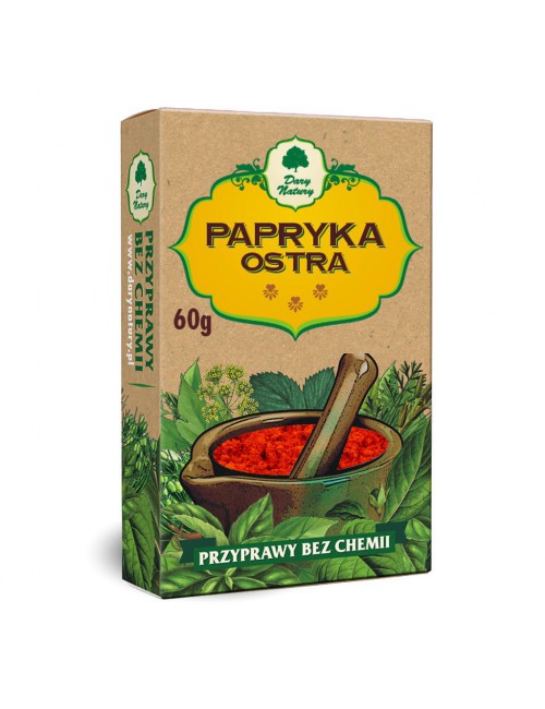 Przyprawa Papryka ostra mielona 60g Dary Natury