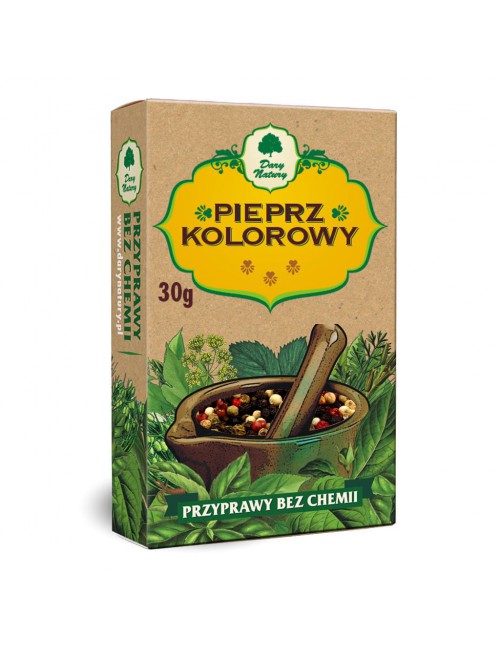 Przyprawa Pieprz kolorowy cały 30g Dary Natury