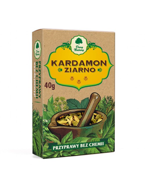 Przyprawa Kardamon ziarno 40g Dary Natury