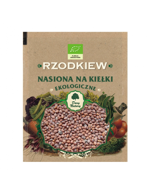 Nasiona na kiełki rzodkiew EKO 30g Dary Natury