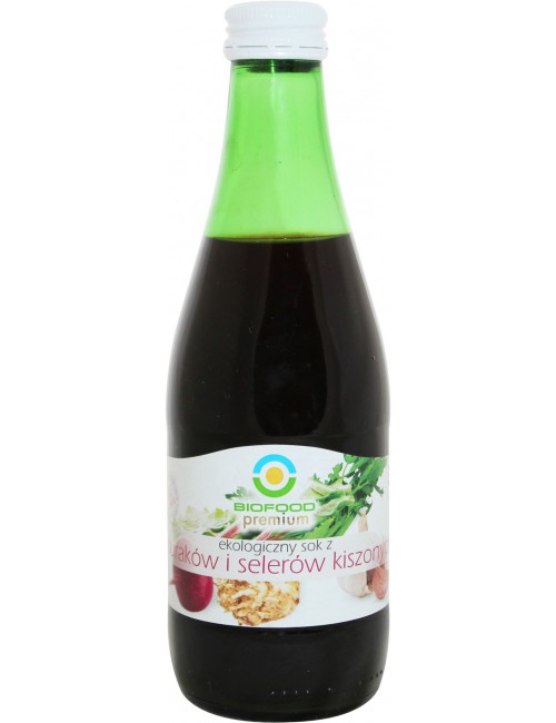 SOK Z BURAKÓW I SELERÓW KISZONYCH NFC BEZGLUTENOWY BIO 300 ml - BIO FOOD