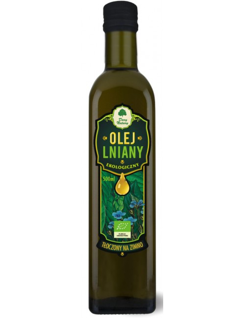 Olej lniany EKO 500ml Dary Natury