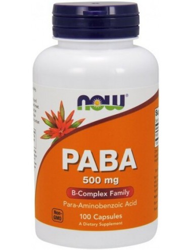 PABA (witamina B10) 500mg 100kaps Now Foods