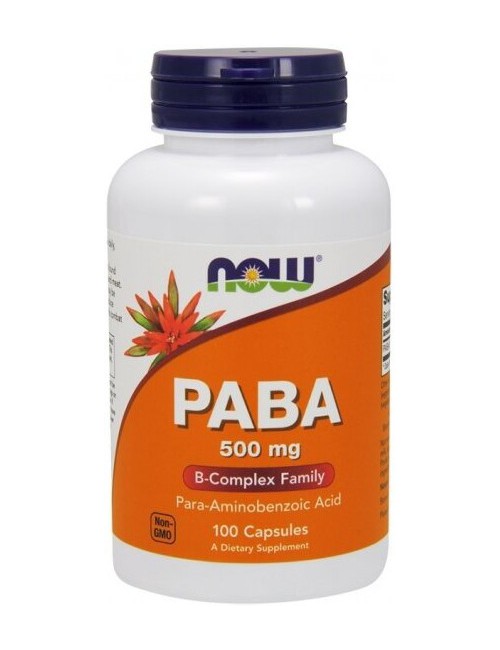 PABA (witamina B10) 500mg 100kaps Now Foods