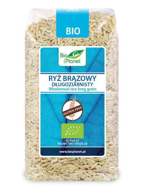 Ryż brązowy długoziarnisty bezglutenowy BIO 500g Bio Planet