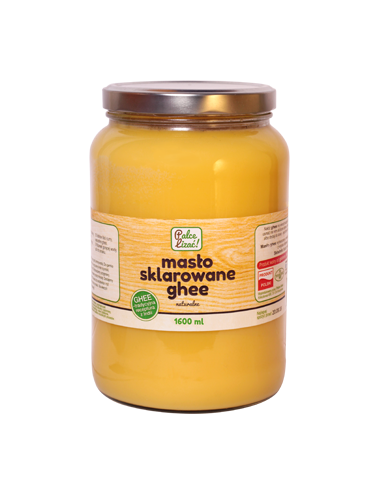 Masło ghee 1,6L (bez glutenu, laktozy i kazeiny) Palce Lizać