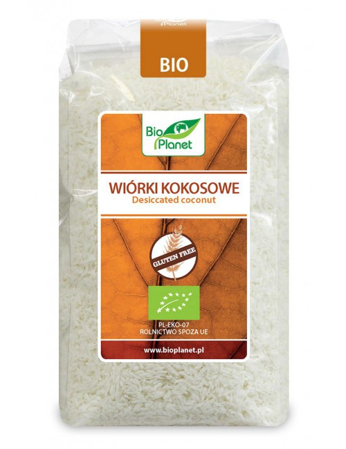 Wiórki kokosowe bez glutenu BIO 500g Bio Planet