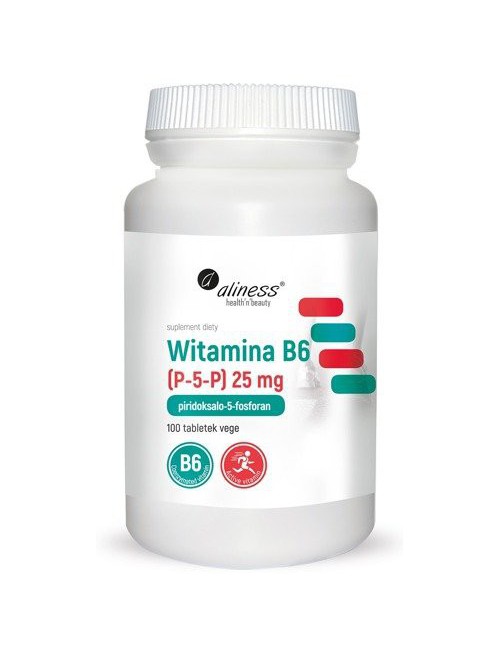 Witamina B6 25mg (P-5-P) 100tabl Aliness