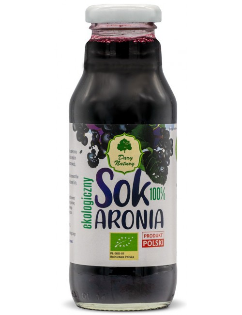 Sok z aronii EKO 100% 270ml Dary Natury