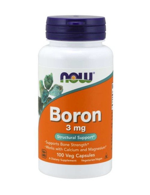 Boron (Bor) 3mg 100kaps Now Foods