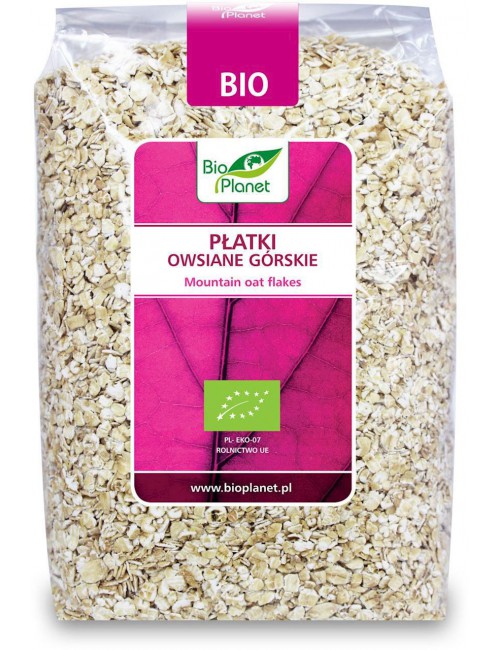 Płatki owsiane górskie BIO 600g Bio Planet 