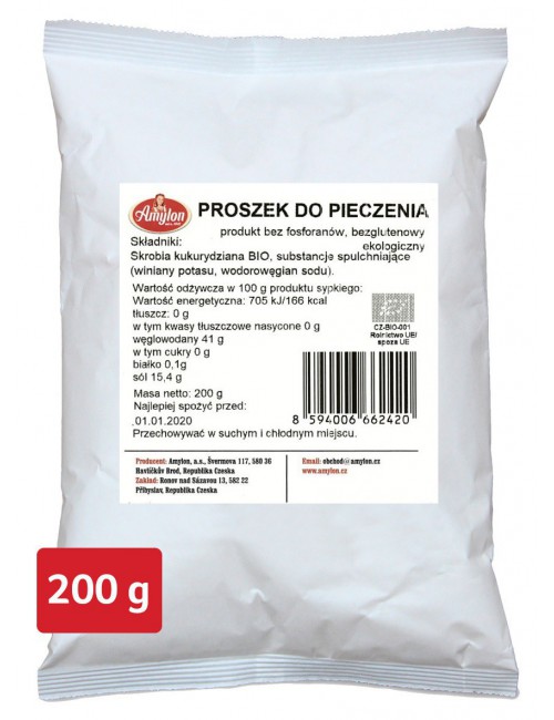 PROSZEK DO PIECZENIA BEZGLUTENOWY BIO 200 g - AMYLON