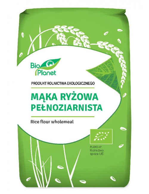 Mąka ryżowa pełnoziarnista EKO 500g Bio Planet