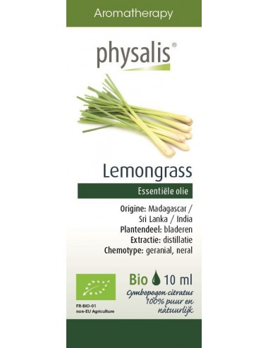 Olejek eteryczny trawa cytrynowa (lemongrass) BIO 10ml Physalis