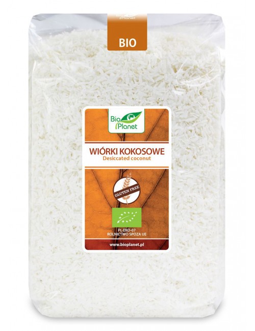 Wiórki kokosowe bez glutenu BIO 1kg Bio Planet