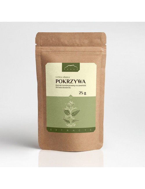 Pokrzywa korzeń (Urtica dioica) ekstrakt 5% beta-sitosterolu 25g Nanga