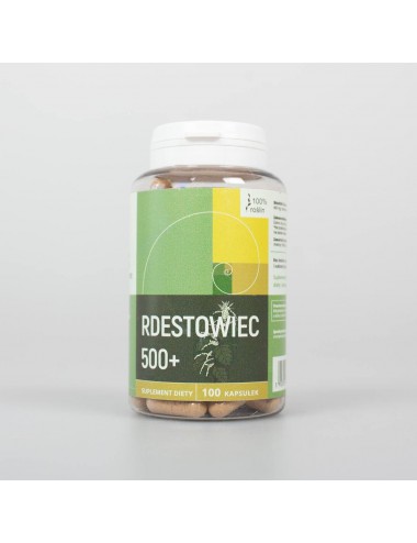 Rdestowiec japoński, ostrokończysty (Polygonum japonicum) 500mg 100kaps Nanga