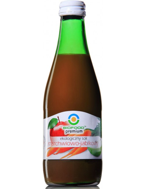 SOK JABŁKOWO - MARCHWIOWY NFC BEZGLUTENOWY BIO 300 ml - BIO FOOD