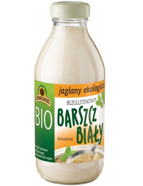 Barszcz biały jaglany bezglutenowy koncentrat BIO 320ml Kowalewski