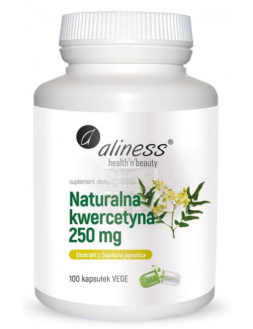 Kwercetyna naturalna 250mg 100kaps Aliness