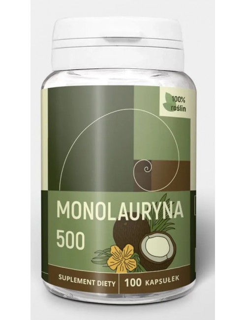 Monolauryna (Monolaurynian glicerolu) 500mg 100kaps Nanga