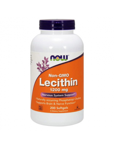 Lecytyna (Lecithin) 1200mg 200kaps Now Foods