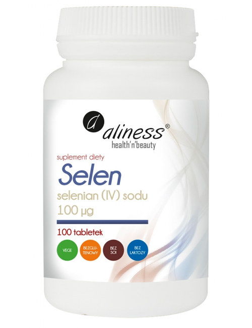 Selen (Selenian (IV) sodu) 100µg 100tabl Aliness