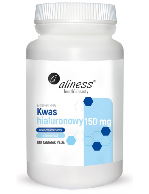 Kwas hialuronowy niskocząsteczkowy 150mg 100tabl Aliness
