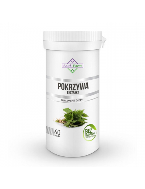 Pokrzywa ekstrakt 400mg 60kaps Soul Farm