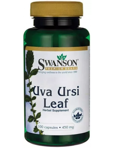 Mącznica lekarska Uva Ursi liść 450mg 100kaps Swanson