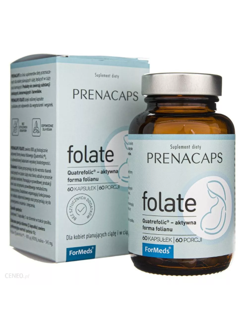 Kwas foliowy Prenacaps folate (witamina B9) 60kaps ForMeds