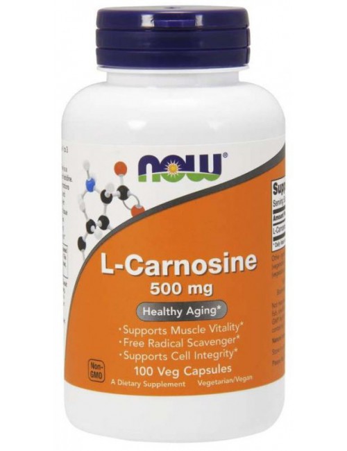 L-Karnozyna (L-Carnosine) 500mg 100kaps Now Foods