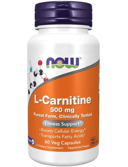 L-Karnityna (L-Carnitine) 500mg 60kaps Now Foods