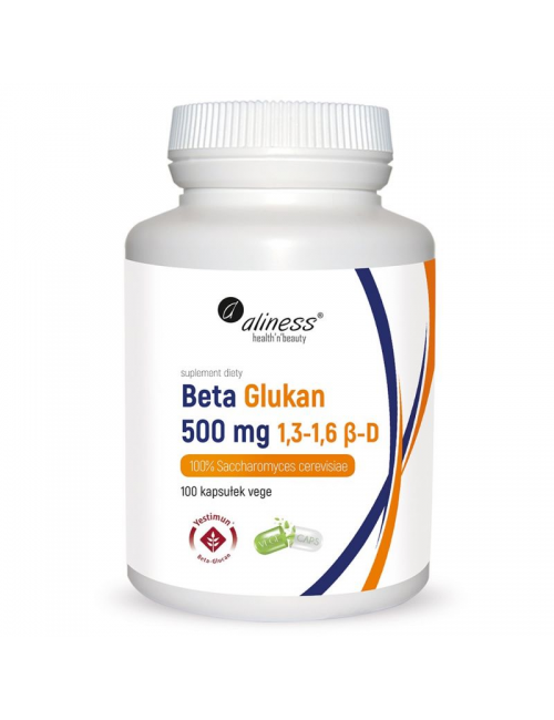 Beta Glukan 500mg 100kaps vege Aliness