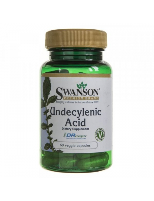 Kwas undecylenowy (Undecylenic Acid) 300mg 60kaps Swanson