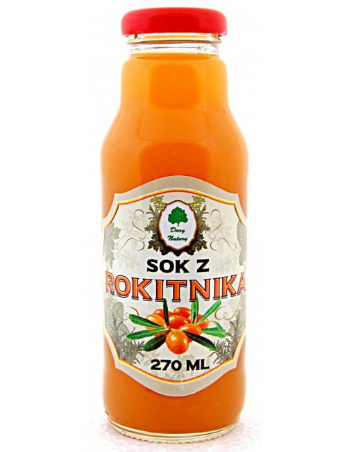 Sok z rokitnika 100% 270ml Dary Natury