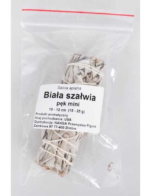 Szałwia biała pęk mini 10-12cm, 15-25g Nanga