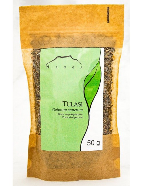 Tulasi (święta bazylia, holi basil) 50g cięty Nanga