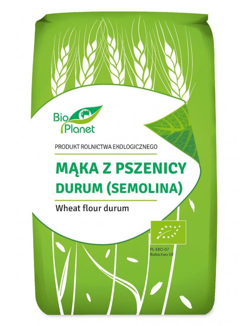 Mąka z pszenicy durum (semolina) EKO 500g Bio Planet