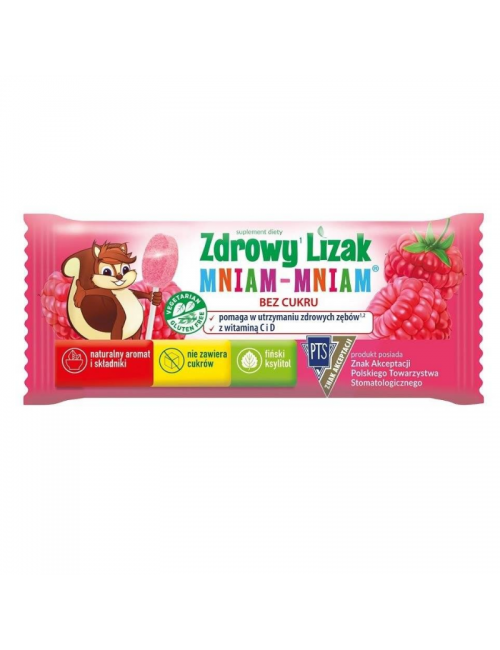 Lizak malinowy z witaminami 6g Starpharma