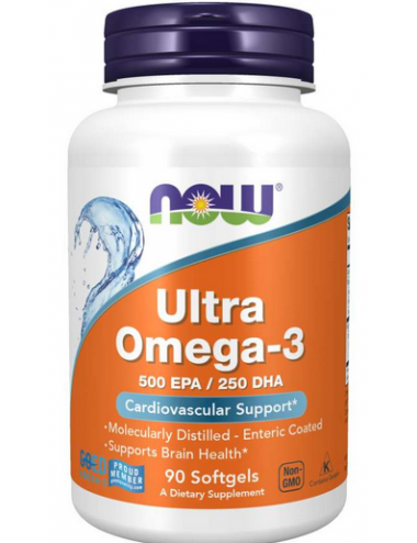 Ultra Omega-3 EPA 1000mg DHA 500mg 90kaps Now Foods