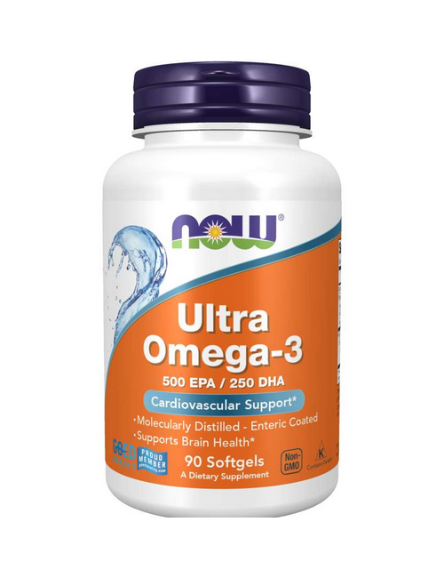 Ultra Omega-3 EPA 1000mg DHA 500mg 90kaps Now Foods