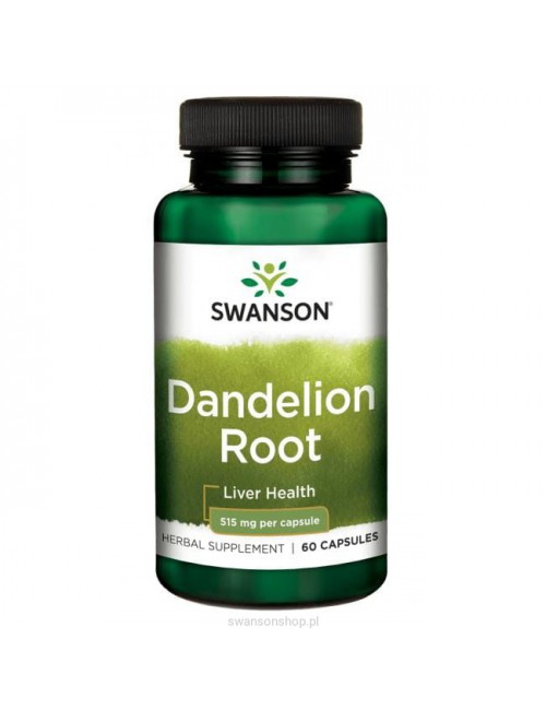 Mniszek lekarski (Dandelion Root) 515mg 60kaps Swanson
