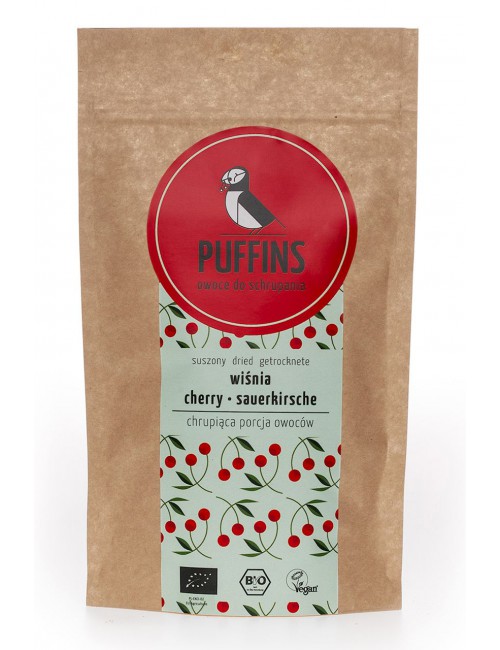 Wiśnia suszona BIO 40g Puffins