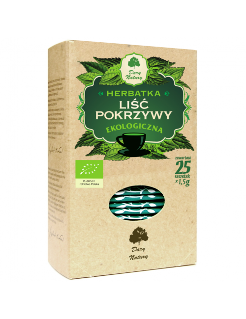 Pokrzywa liść EKO (25x1,5g) Dary Natury