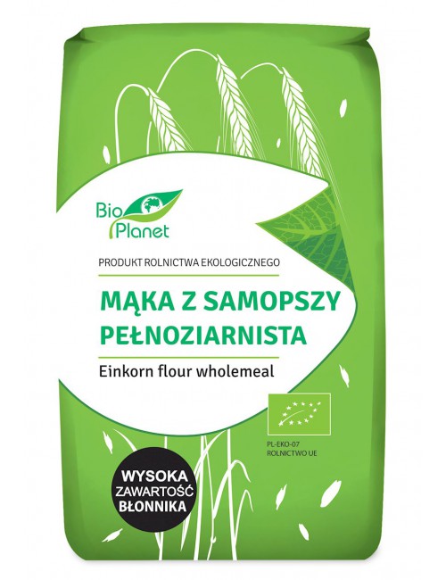 Mąka z samopszy pełnoziarnista EKO 500g Bio Planet