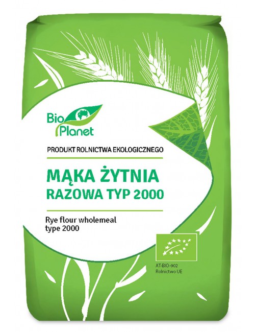 Mąka żytnia razowa typ 2000 EKO 1kg Bio Planet