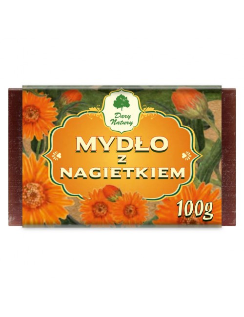 Mydło w kostce z nagietkiem (nagietkowe) 100g Dary Natury