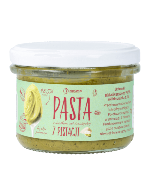 Pasta z pistacji z solą himalajską 150g KruKam