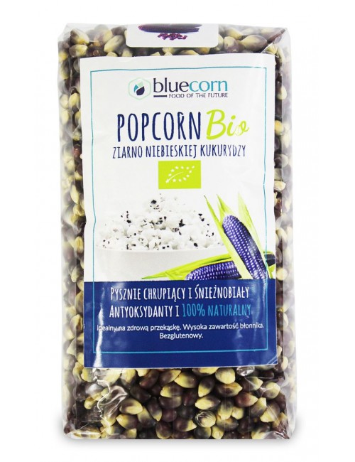 Ziarna Popcornu z niebieskiej kukurydzy bezgluten 350g Bluecorn